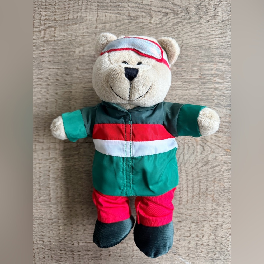 Starbucks 2019 Bearista Bear Boy Ski Christmas Holiday 10" Plush Stuffed Animal